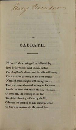 The sabbath, with sabbath walks, and other poems ... The eighth edition