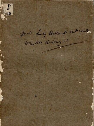 Item #66766 A dream. Henry Richard Vassall-Fox Holland, Baron