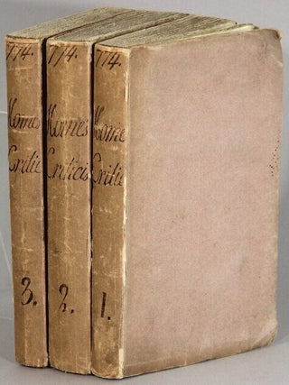 Item #66810 Elements of criticism. A new edition. Henry Home, Lord Kames