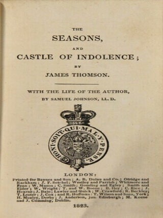 The seasons, and The castle of indolence ... With the life of the author, by Samuel Jonson, L.L.D