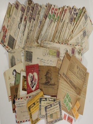 Item #67255 The quirky courting correspondence of a sea-going man and related ephemera