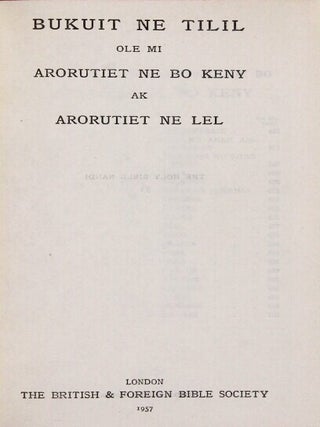 Bukuit ne tilil ole mi arorutiet ne bo keny ak arorutiet ne lel
