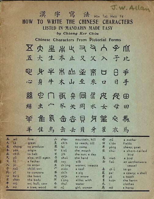 Han Chinese Script 漢字寫法 Han tsu hsie fa / How to write the Chinese characters listed in ...