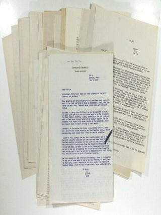 Item #68717 A body of correspondence between the author and marine architect Howard 'Chap'...