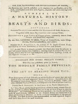 Item #69457 Three 18th century advertising leaves