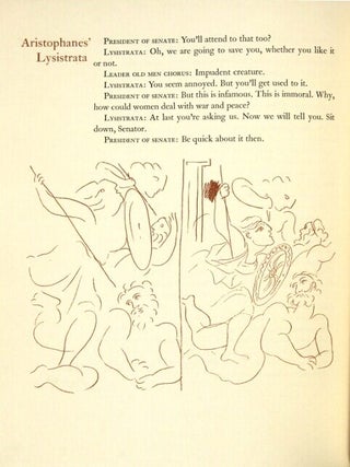 Lysistrata ... A new version by Gilbert Seldes with a special introduction by Mr. Seldes and illustrations by Pablo Picasso