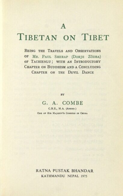 A Tibetan on Tibet: being the travels and observations of Mr. Paul ...