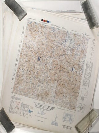 Item #70378 23 maps of Borneo from Series AMS T531. Army Map Service