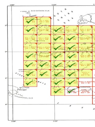 23 maps of Borneo from Series AMS T531