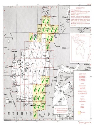 23 maps of Borneo from Series AMS T532