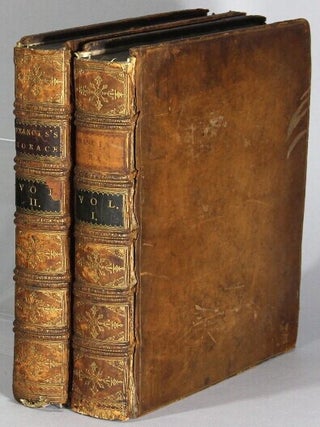 Item #70410 A poetical translation of the works of Horace, with the original text, and critical...