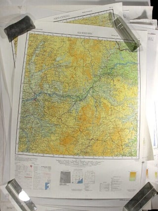 Item #70465 10 maps of Central Asia from AMS map series 1301. Army Map Service