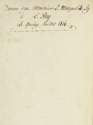 Q. Horatii Flacci De Arte Poetica liber, seu Epistola ad Pisones = L'Art Poétique d'Horace traduit en vers Français, dédié au roi; suivie de la seconde édition de la chute de Rufin, poëme en deux chants, traduit de Claudien. Par le marquis de Sy