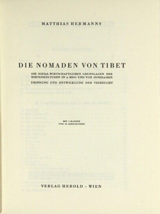 Die Nomaden von Tibet: die sozial-wirtschaftlichen Grundlagen der Hirtenkulturen in A mdo und von Innerasien : Ursprung und Entwicklung der Viehzucht