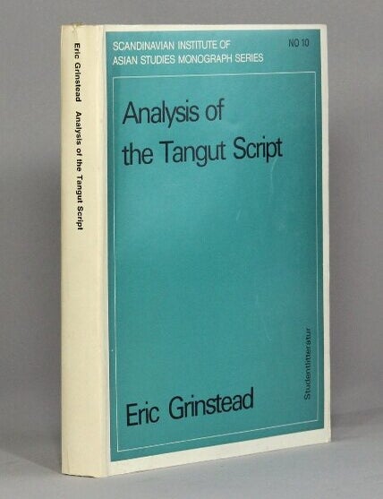 Item #71337 Analysis of Tangut script. Eric Grinstead.