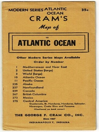 Item #71549 Cram's map of the Atlantic Ocean