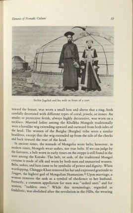 Mongolia's culture and society ... With a foreword by Joseph Fletcher