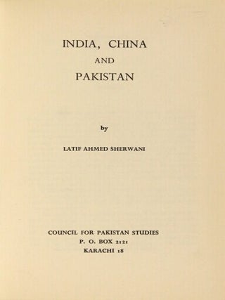India, China and Pakistan