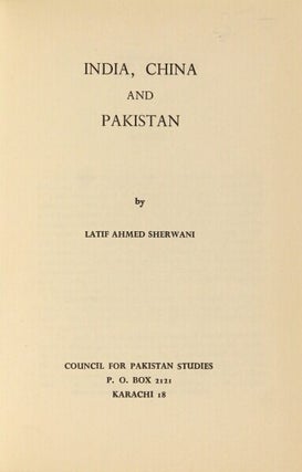India, China and Pakistan