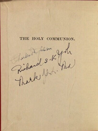 聖餐禮文 / The holy communion