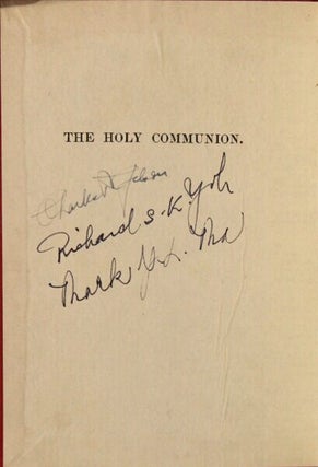 聖餐禮文 / The holy communion