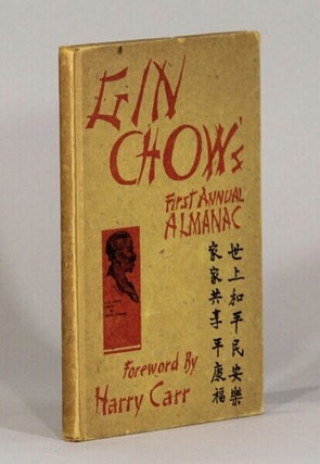 Item #73131 Gin Chow's first annual almanac. Gin Chow