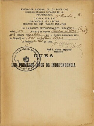 Cuba. Los primeros enos de independencia. La intervencion y el establecimiento del gobierno de Don Tom&aacute;s Estrada Palma ... Tercera edicion. [Volume II sub-titled: Gobierno de Don Tom&aacute;s Estrada Palma, Elecciones presidenciales da 1905, la guerra civil, la segunda intervencion y el restablecimiento de la Rep&uacute;blica]