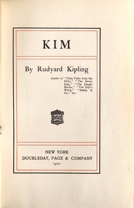 Item #8997 Kim. Rudyard Kipling