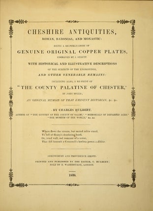 Cheshire antiquities, Roman, baronial, and monastic: being a republication of genuine original copper plates, engraved by J. Strutt. With historical and illustrative descriptions.